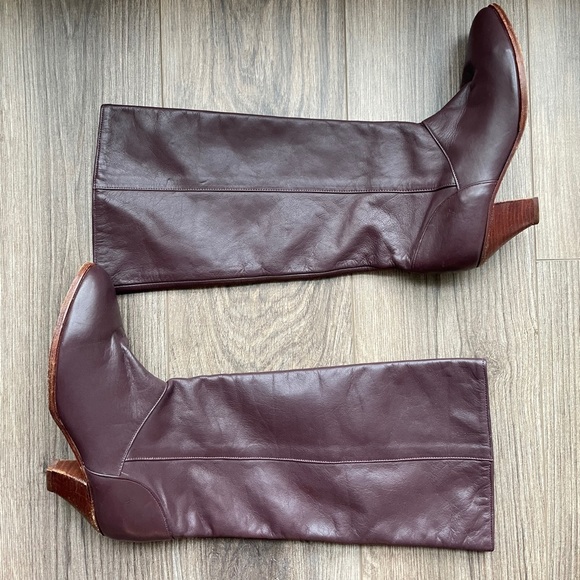 Frye Shoes - FRYE Burgundy Tall Boots